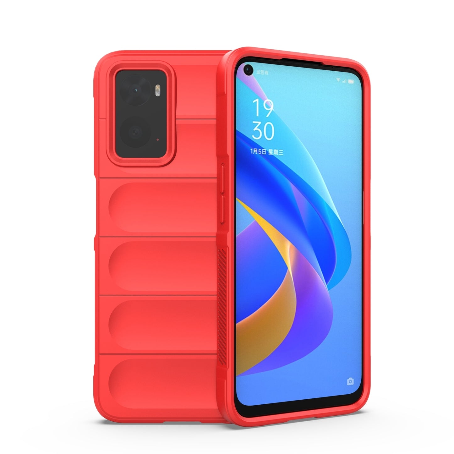 Realme 9i Magic Shield TPU + Flannel Phone Case - Stylish, Durable, and Lightweight Protection