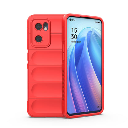 OPPO Find X5 Lite Magic Shield TPU + Flannel Phone Case - Stylish, Durable, and Lightweight Protection