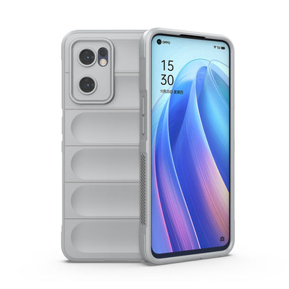 OPPO Reno7 5G Global Magic Shield TPU + Flannel Phone Case - Stylish, Durable, and Lightweight Protection