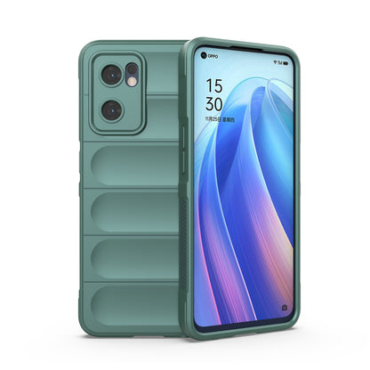 OPPO Reno7 5G Global Magic Shield TPU + Flannel Phone Case - Stylish, Durable, and Lightweight Protection