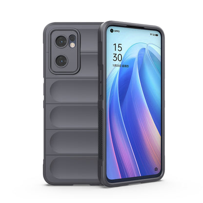 OPPO Find X5 Lite Magic Shield TPU + Flannel Phone Case - Stylish, Durable, and Lightweight Protection