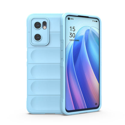 OPPO Find X5 Lite Magic Shield TPU + Flannel Phone Case - Stylish, Durable, and Lightweight Protection