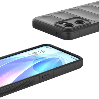 OPPO Find X5 Lite Magic Shield TPU + Flannel Phone Case - Stylish, Durable, and Lightweight Protection