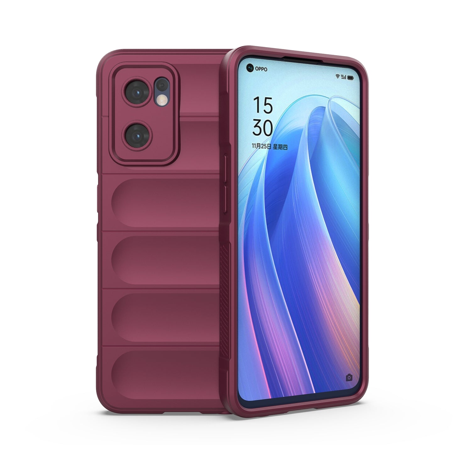 OPPO Reno7 5G Global Magic Shield TPU + Flannel Phone Case - Stylish, Durable, and Lightweight Protection
