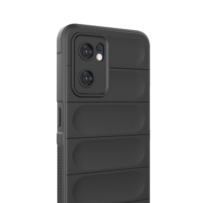 OPPO Reno7 5G Global Magic Shield TPU + Flannel Phone Case - Stylish, Durable, and Lightweight Protection