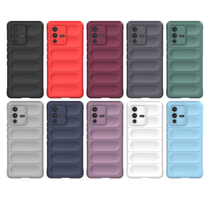 vivo S12 Pro Magic Shield TPU + Flannel Phone Case - Stylish, Durable, and Lightweight Protection