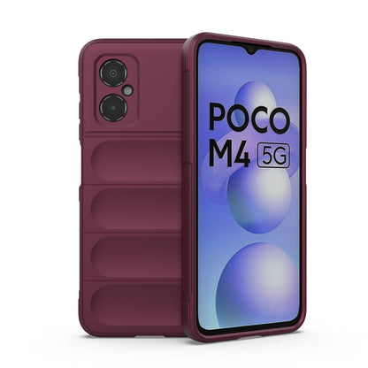 Xiaomi Poco M4 5G Magic Shield TPU + Flannel Phone Case - Stylish, Durable, and Lightweight Protection