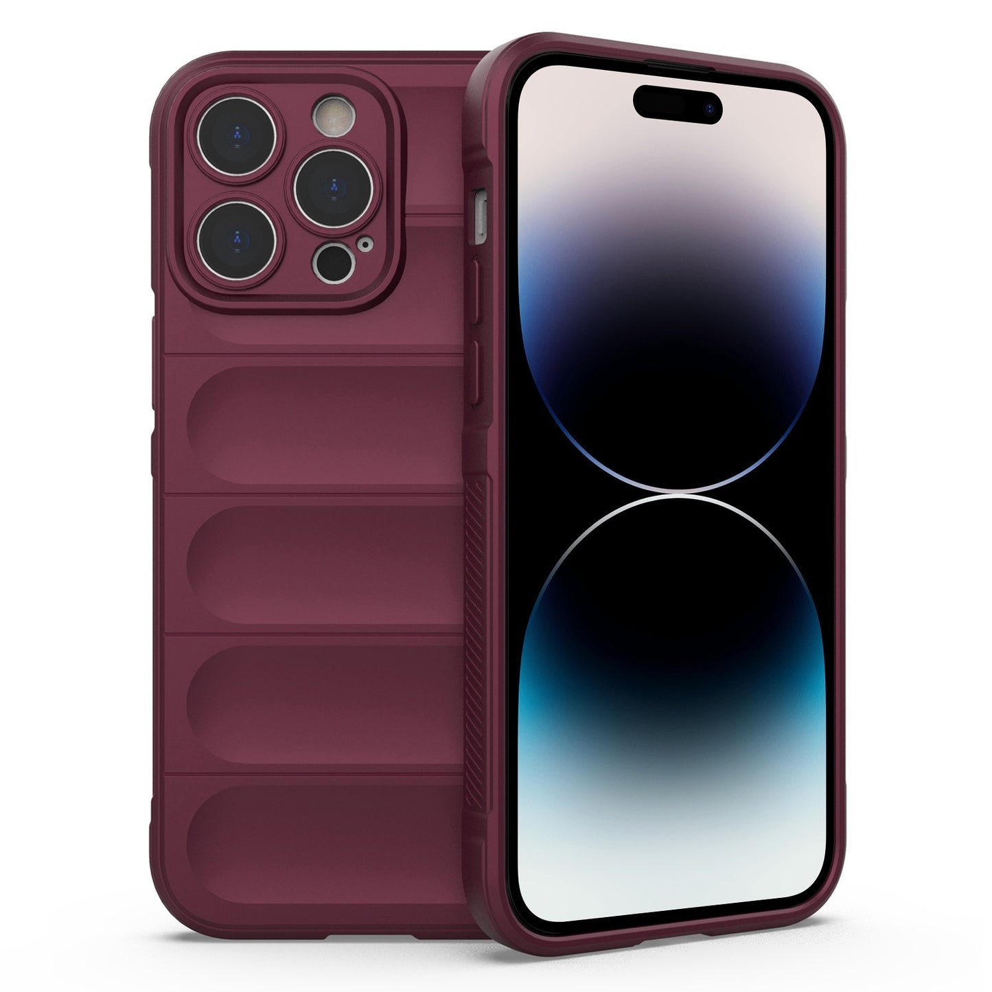 iPhone 14 Pro Max Magic Shield TPU + Flannel Phone Case - Stylish, Durable, and Lightweight Protection