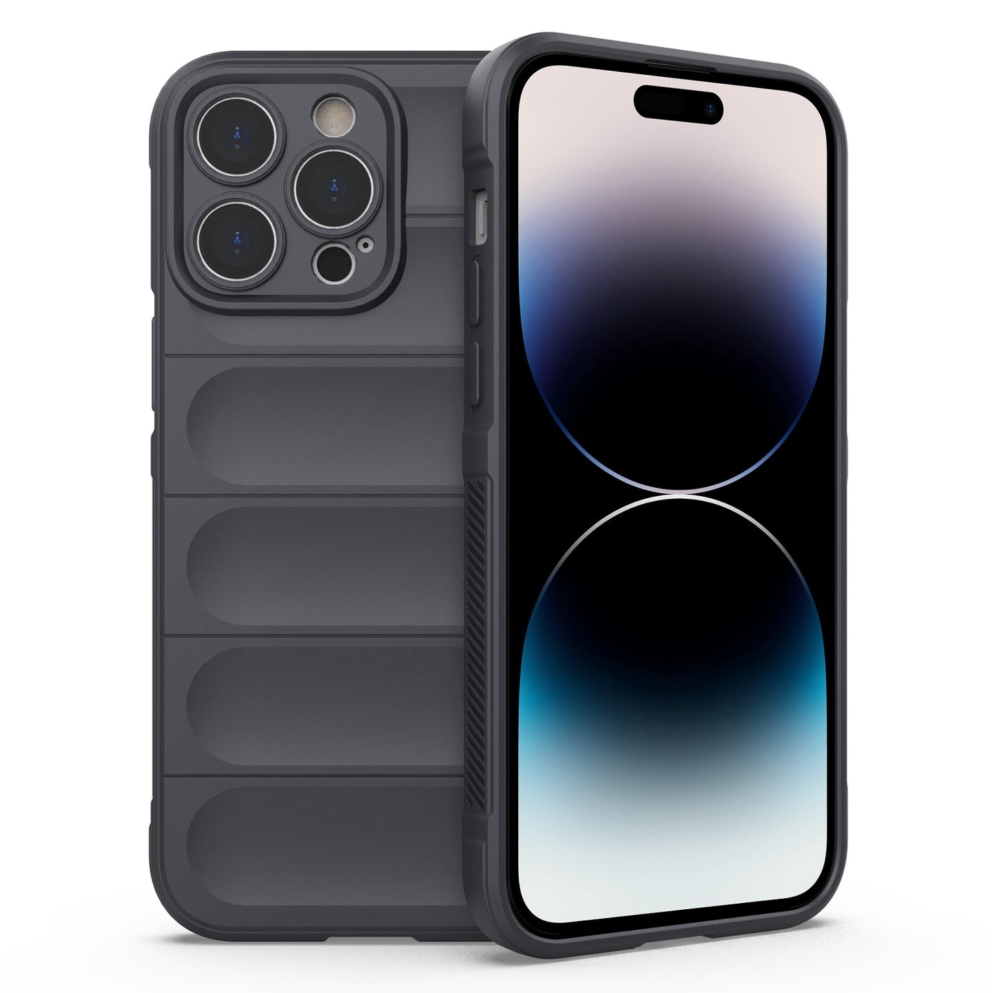 iPhone 14 Pro Max Magic Shield TPU + Flannel Phone Case - Stylish, Durable, and Lightweight Protection