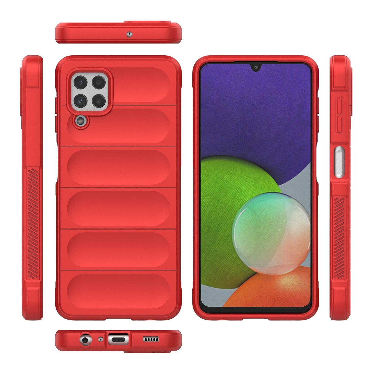 Samsung Galaxy A22 4G Magic Shield TPU + Flannel Phone Case - Stylish, Durable, and Lightweight Protection
