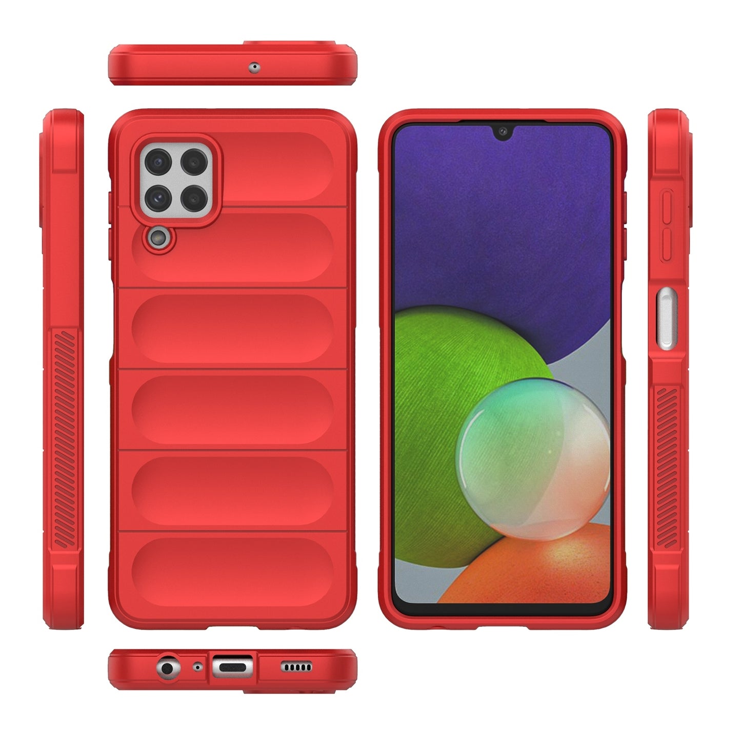 Samsung Galaxy M32 Magic Shield TPU + Flannel Phone Case - Stylish, Durable, and Lightweight Protection