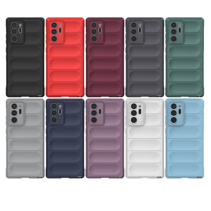 Samsung Galaxy Note20 Ultra Magic Shield TPU + Flannel Phone Case - Stylish, Durable, and Lightweight Protection