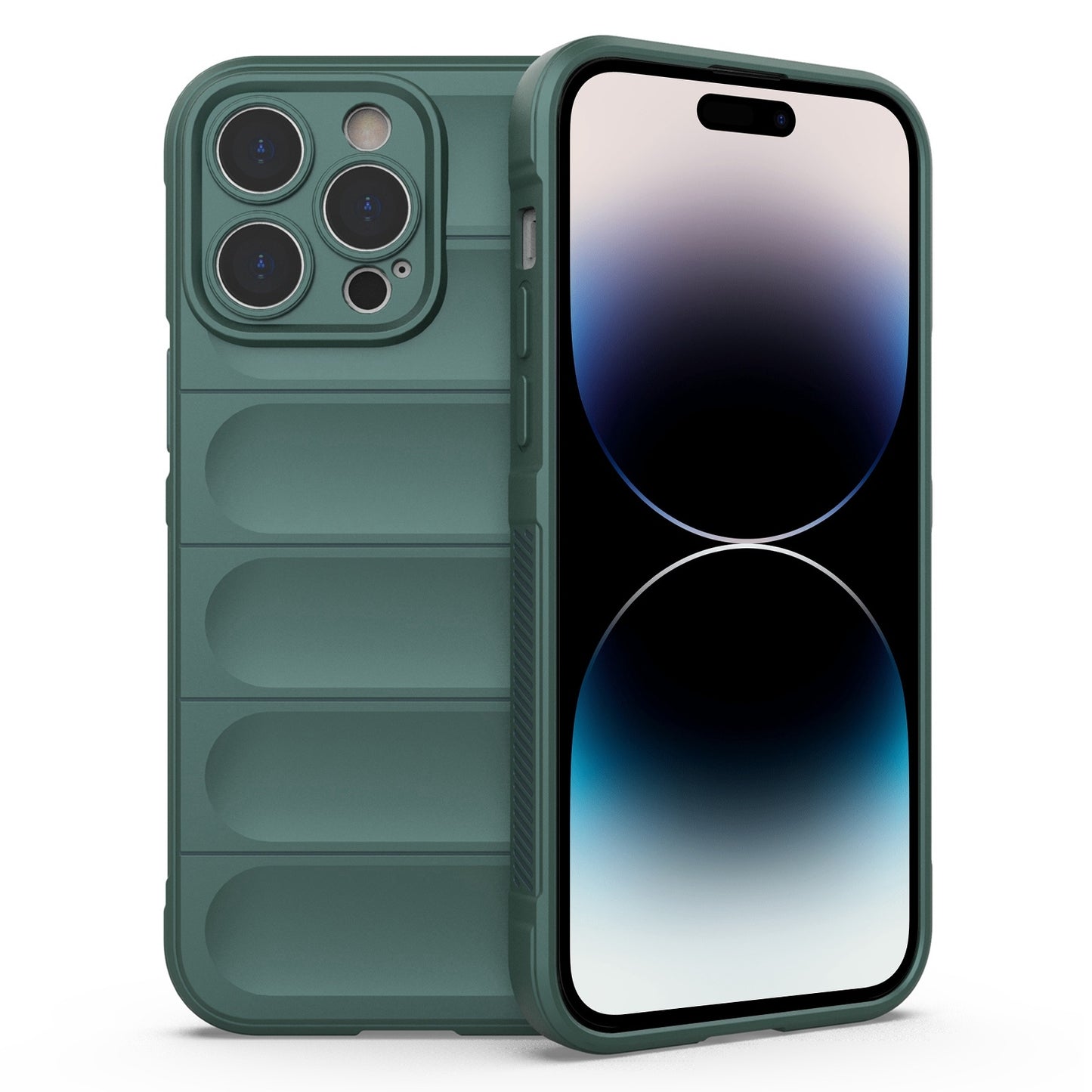 iPhone 14 Pro Magic Shield TPU + Flannel Phone Case - Stylish, Durable, and Lightweight Protection