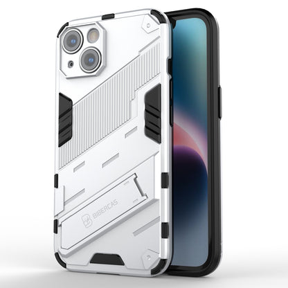 iPhone 14 Shockproof Phone Case - Punk Armor 2-in-1 PC + TPU with Invisible Holder