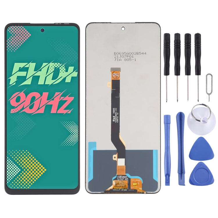 OEM LCD Screen with Digitizer Assembly for Tecno Spark 8 Pro KG8 - Complete Replacement Part