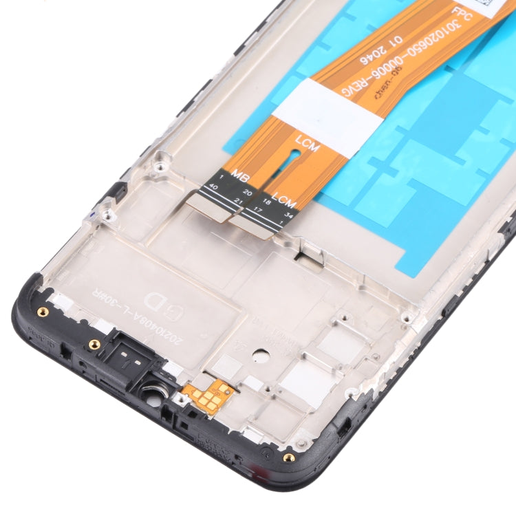 OEM LCD Screen Assembly with Frame for Samsung Galaxy A02s (SM-A025F) - Touch Digitizer Replacement