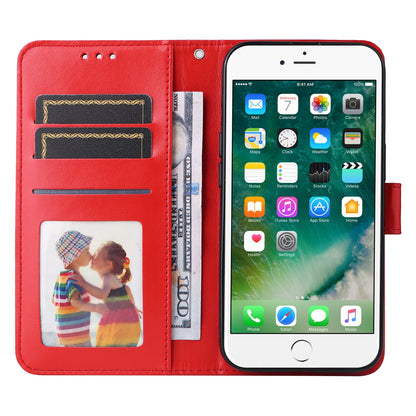 iPhone SE 2022 Sunflower Embossed Leather Wallet Phone Case with Kickstand and Card Holder