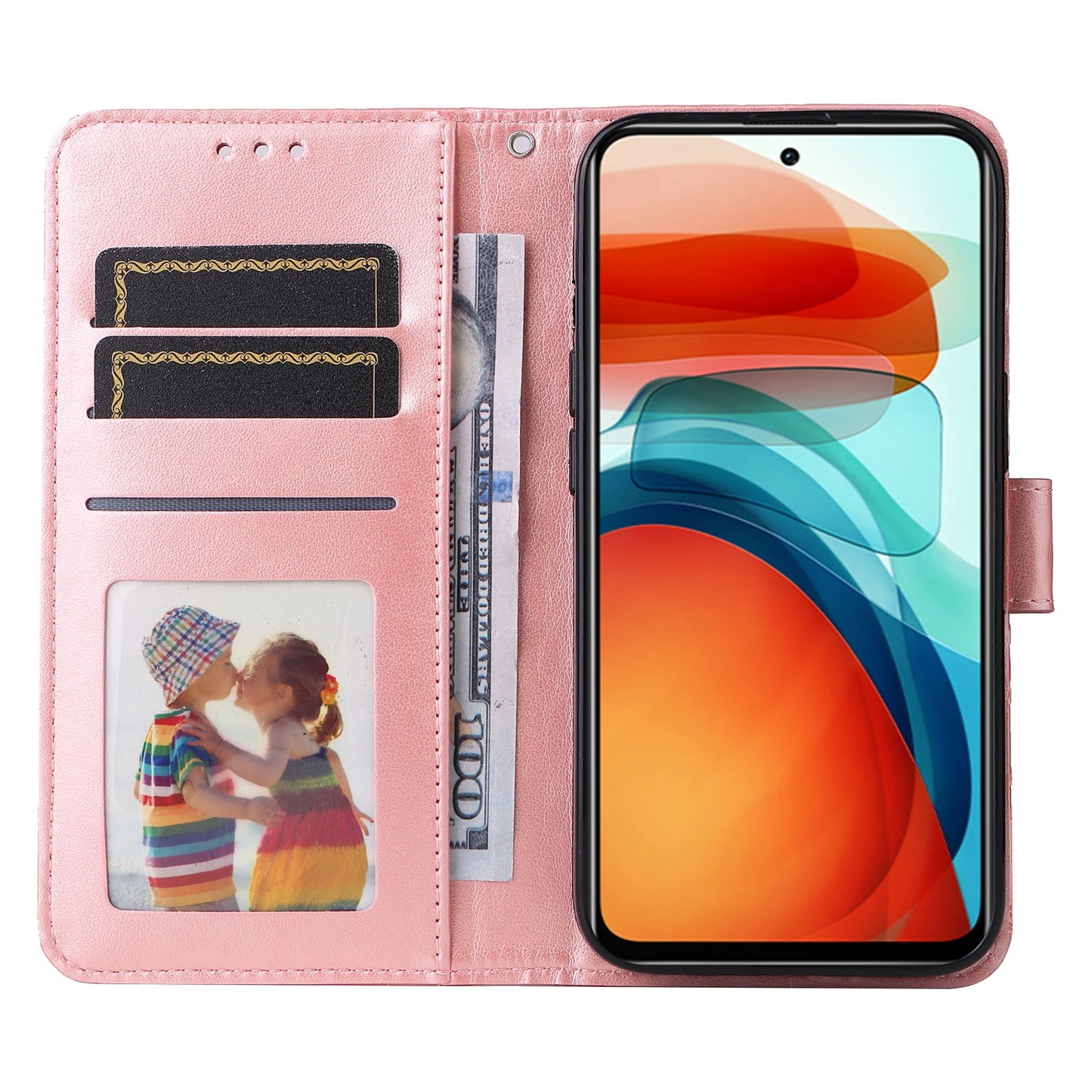 Xiaomi Redmi Note 10 Pro 5G Sunflower Embossed Leather Wallet Phone Case with Kickstand and Card Holder