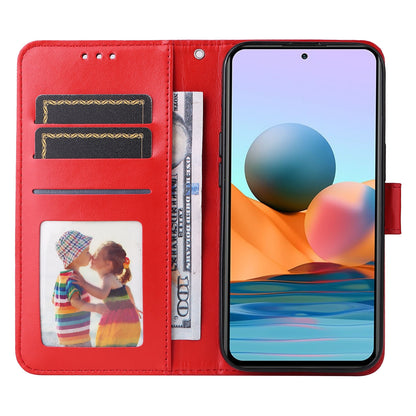 Xiaomi Redmi Note 10 Pro Sunflower Embossed Leather Wallet Phone Case with Kickstand and Card Holder