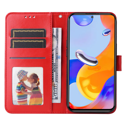 Xiaomi Redmi Note 11 Pro 5G Sunflower Embossed Leather Wallet Phone Case with Kickstand and Card Holder