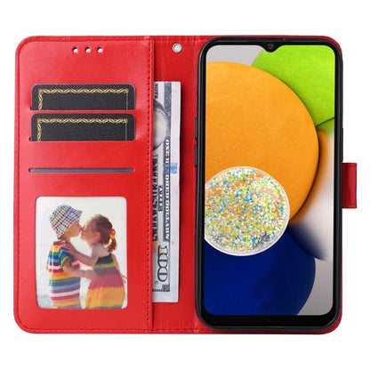 Samsung Galaxy A03 EU 166mm Sunflower Embossed Leather Wallet Phone Case with Kickstand and Card Holder