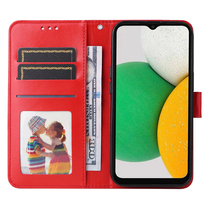 Samsung Galaxy A03 Global 164mm Sunflower Embossed Leather Wallet Phone Case with Kickstand and Card Holder