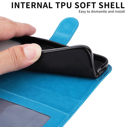 Samsung Galaxy A02s US 166mm Sunflower Embossed Leather Wallet Phone Case with Kickstand and Card Holder