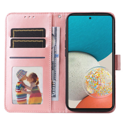 Samsung Galaxy A53 5G Sunflower Embossed Leather Wallet Phone Case with Kickstand and Card Holder