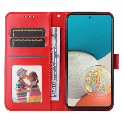 Samsung Galaxy A53 5G Sunflower Embossed Leather Wallet Phone Case with Kickstand and Card Holder