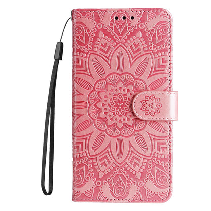 Huawei nova 9 Pro Sunflower Embossed Leather Wallet Phone Case with Kickstand and Card Holder