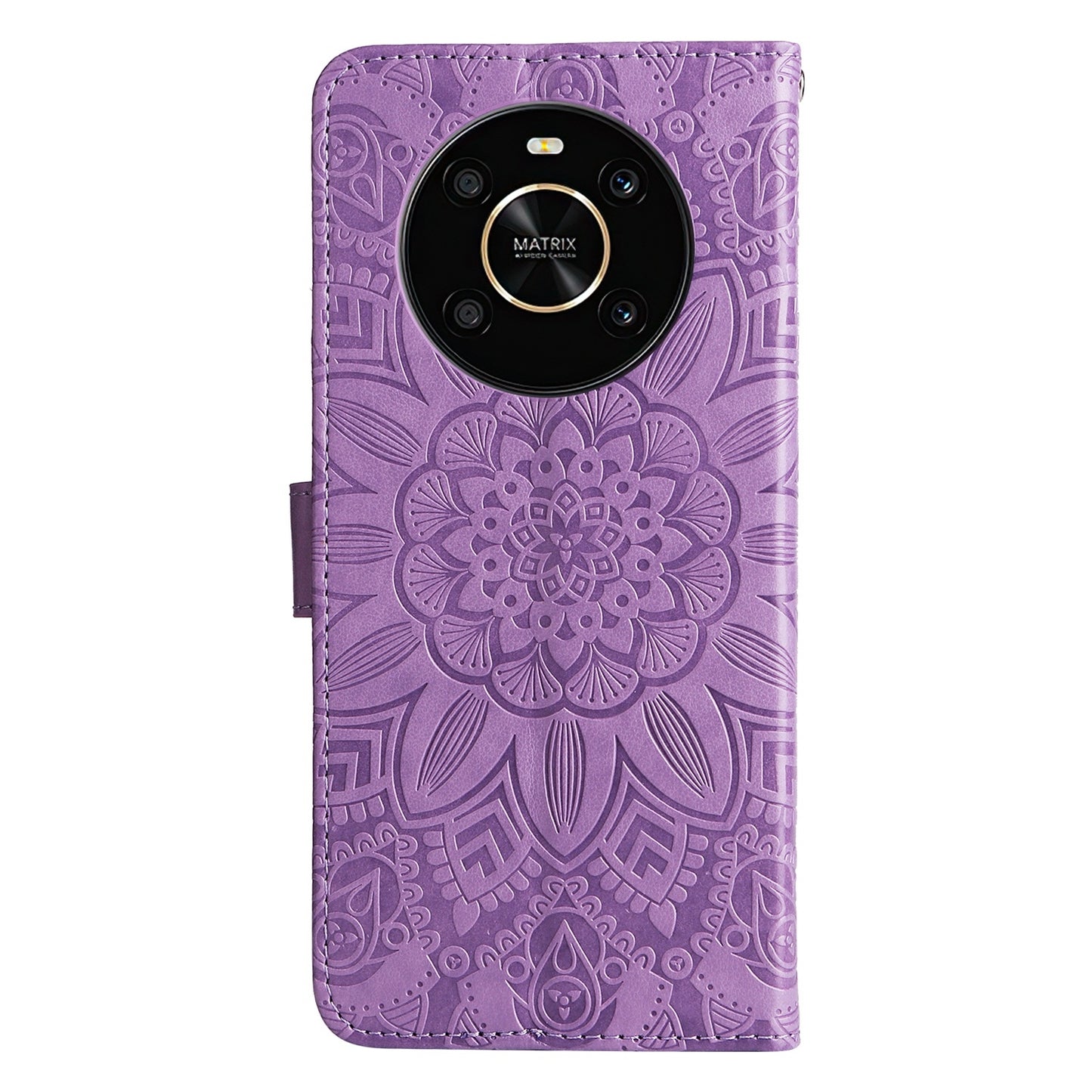 Honor X9 4G Sunflower Embossed Leather Wallet Phone Case with Kickstand and Card Holder