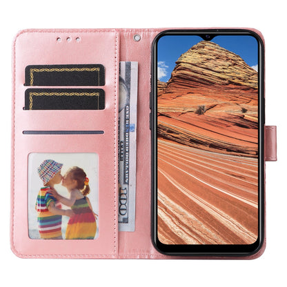 For vivo Y20 Sunflower Embossed Leather Wallet Phone Case with Kickstand and Card Holder