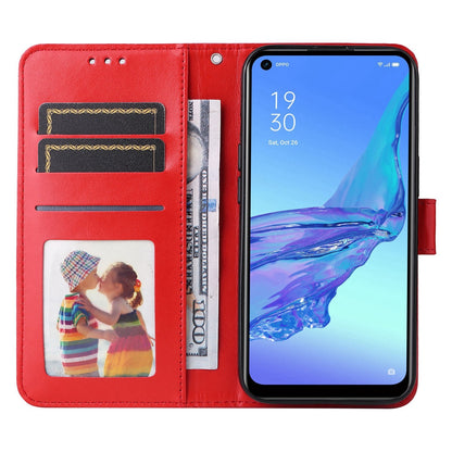 OPPO A33 Sunflower Embossed Leather Wallet Phone Case with Kickstand and Card Holder