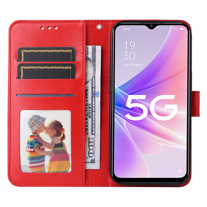 Realme V23 Sunflower Embossed Leather Wallet Phone Case with Kickstand and Card Holder