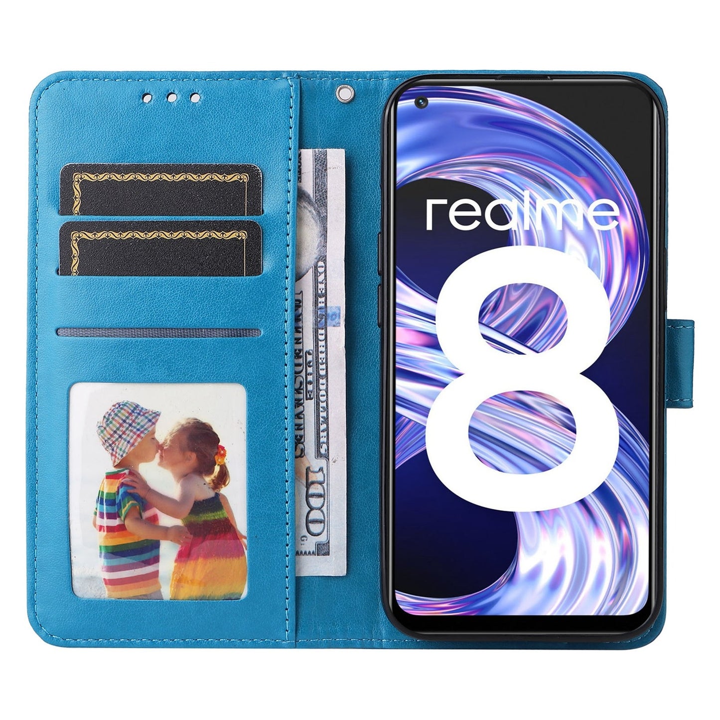 OPPO Find X5 Pro Sunflower Embossed Leather Wallet Phone Case with Kickstand and Card Holder