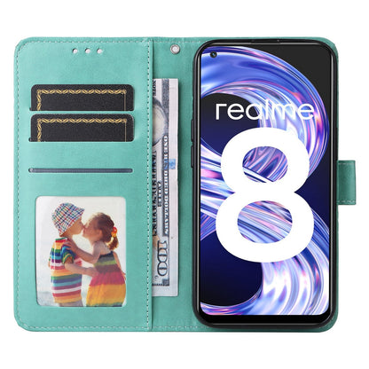 OPPO Find X5 Pro Sunflower Embossed Leather Wallet Phone Case with Kickstand and Card Holder