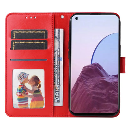 OPPO Reno7 Z Sunflower Embossed Leather Wallet Phone Case with Kickstand and Card Holder