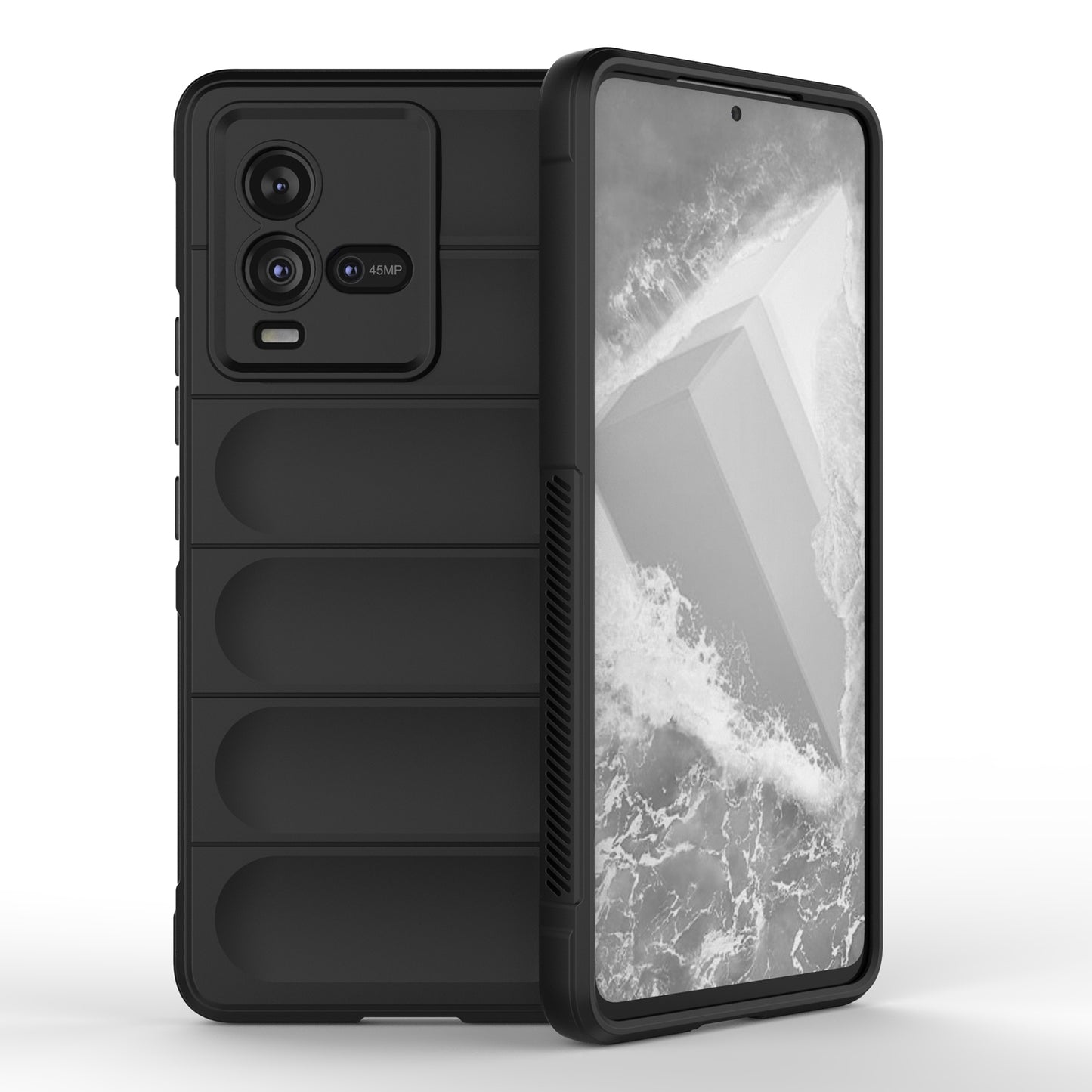 vivo iQOO 10 5G Magic Shield TPU + Flannel Phone Case - Stylish, Durable, and Lightweight Protection