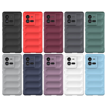 vivo iQOO 10 Pro 5G Magic Shield TPU + Flannel Phone Case - Stylish, Durable, and Lightweight Protection