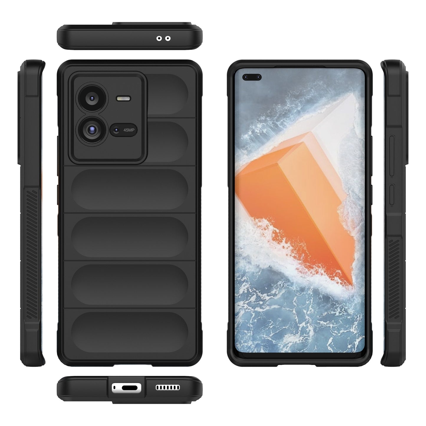 vivo iQOO 10 Pro 5G Magic Shield TPU + Flannel Phone Case - Stylish, Durable, and Lightweight Protection