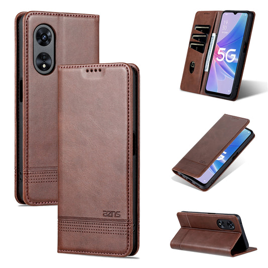 OPPO A97 5G Leather Wallet Case with Card Holder & Magnetic Closure