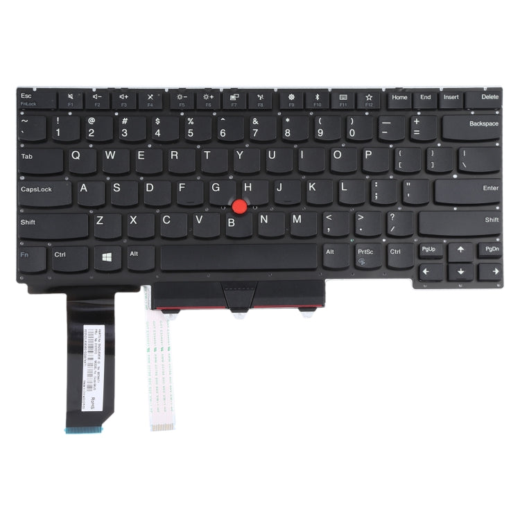 US Version Keyboard with Pointing Function for Lenovo ThinkPad E14 Gen 1/Gen 2 (Black) - Replacement Part