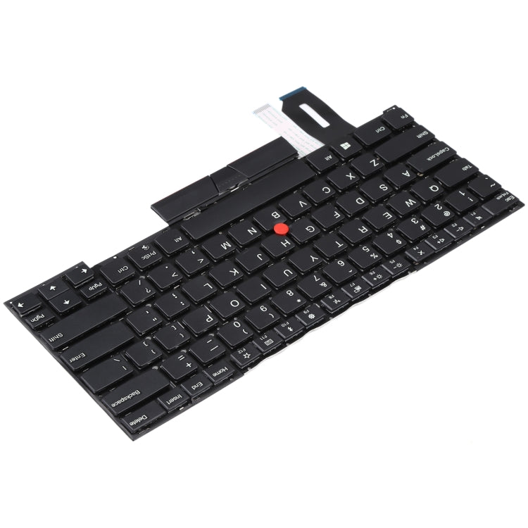 US Version Keyboard with Pointing Function for Lenovo ThinkPad T490S - Replacement Part (Black)