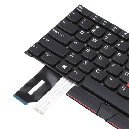 US Version Keyboard with Pointing Function for Lenovo ThinkPad T490S - Replacement Part (Black)