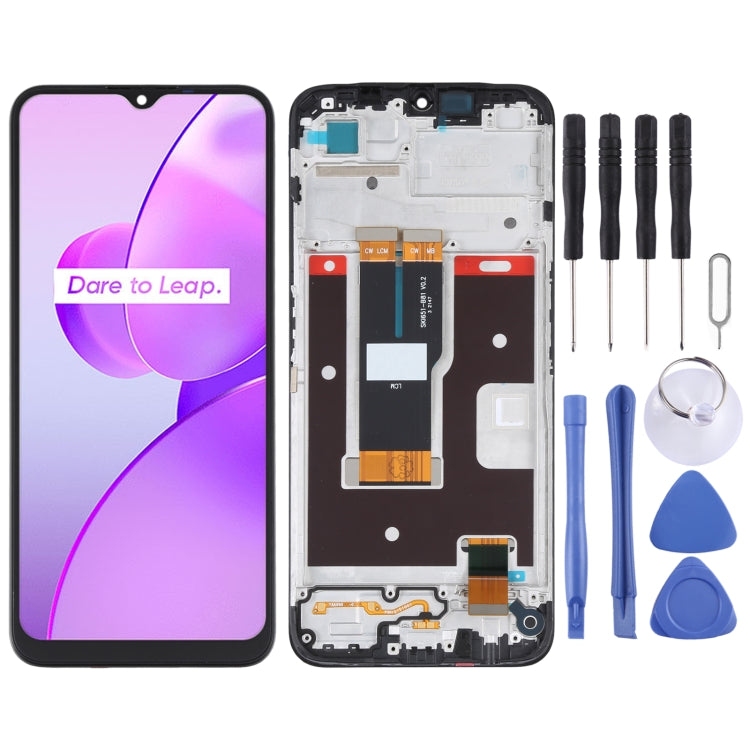 Full Assembly LCD Screen & Digitizer with Frame for Realme C31 (RMX3501) - Replacement Part