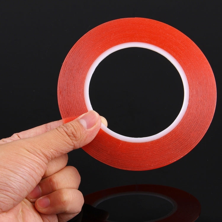 25m Double Sided Adhesive Sticker Tape, 5mm Width, Waterproof & Strong Adhesion (10 Pcs, Red)