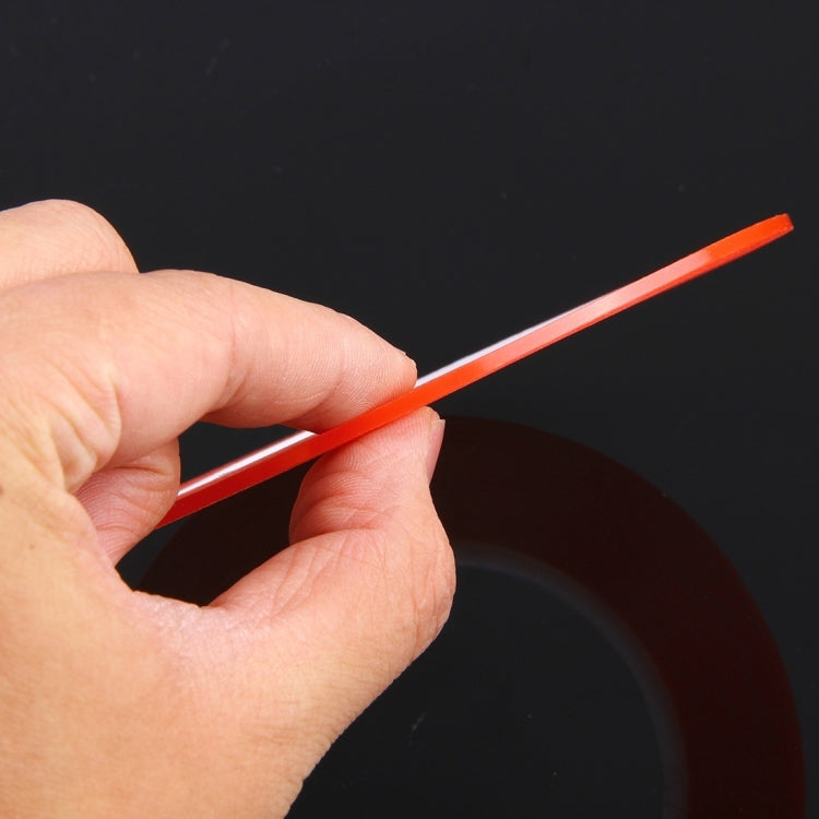 25m Double Sided Adhesive Sticker Tape, 5mm Width, Waterproof & Strong Adhesion (10 Pcs, Red)
