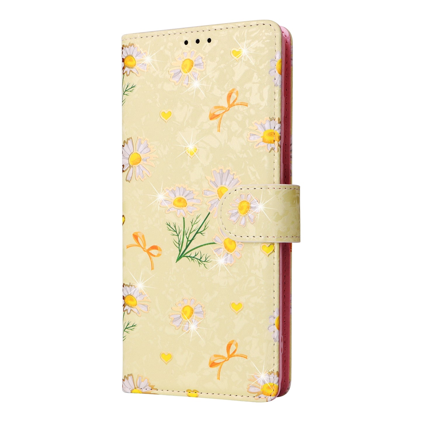 Samsung Galaxy S20 Ultra Luxury Bronzing Leather Case - Floral RFID Wallet Cover with Stand & Card Slots