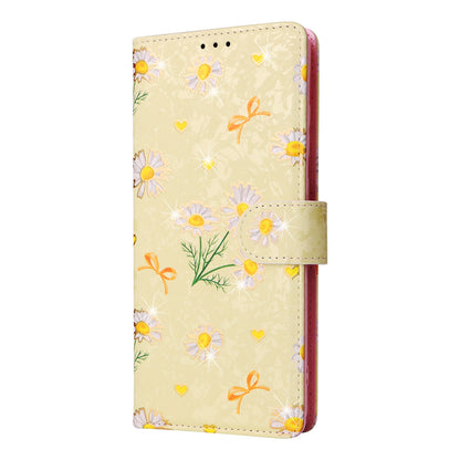 Samsung Galaxy S20 Ultra Luxury Bronzing Leather Case - Floral RFID Wallet Cover with Stand & Card Slots