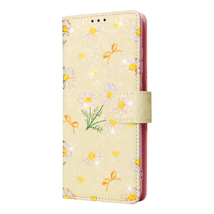 Samsung Galaxy S20 Luxury Bronzing Leather Case - Floral RFID Wallet Cover with Stand & Card Slots